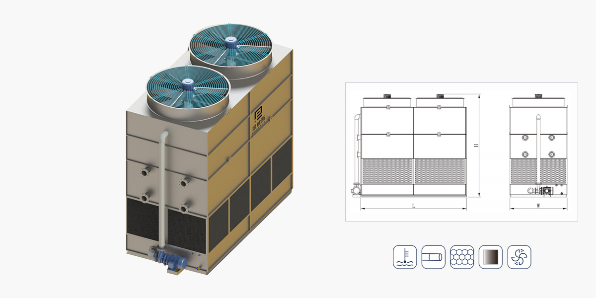逆流闭式冷却塔